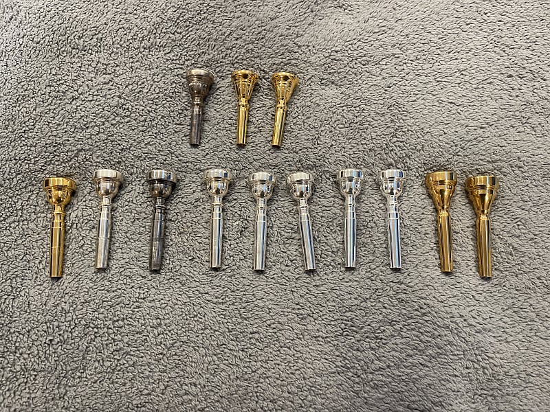 Bach, Wick, Kanstul Trumpet and mouthpieces Varied Reverb