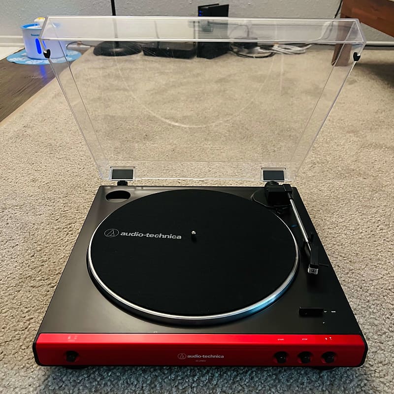 audio-technica AT-LP60X レッド Audio Technica AT-LP60XBT Bluetooth Turntable Red with