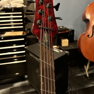 Spector NS Dimension 5 string bass Multiscale 2024 - Inferno Red image 4