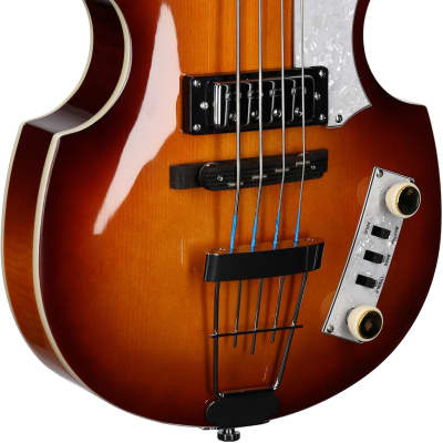 Hofner Ignition Pro Edition Violin Bass Guitar, Sunburst image 4