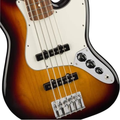Fender Player 5-String Jazz Bass, 3-Color Sunburst, Pau Ferro Fingerboard image 4