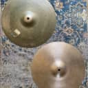 Dry CRISP THIN 1960s Vintage Zildjian New Beat 14” Hihats 852 1266 g