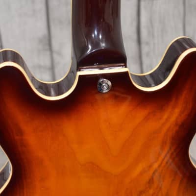 PHRED instruments DC39 Ash Brown Burst Double Cutaway Semi-Hollow 339 style 2020 Brown Burst image 19