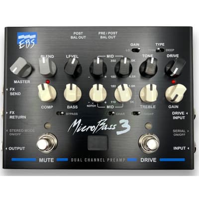 EBS MicroBass 3 Two Channel Bass Preamp image 1