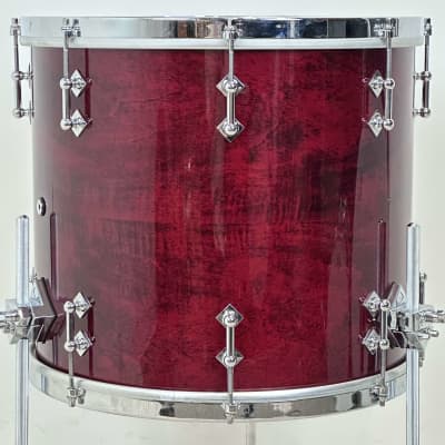 Craviotto 22/10/12/14/16/6.5x14" Solid Maple 2021 Drum Set - Red Stained Maple Gloss Lacquer image 24