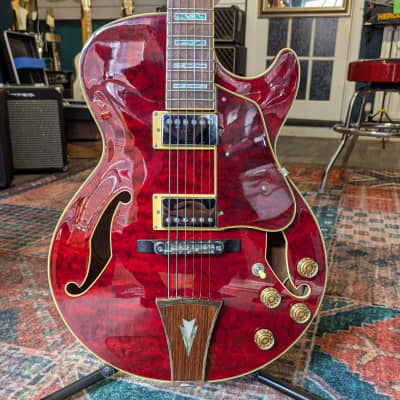 SECONDHAND Ibanez Artcore N427 Double Cutaway Quilt Top