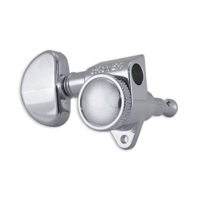 Grover 502 Roto-Grip Locking Rotomatics Tuners 3 x 3 (Chrome, Kidney Bean) image 1
