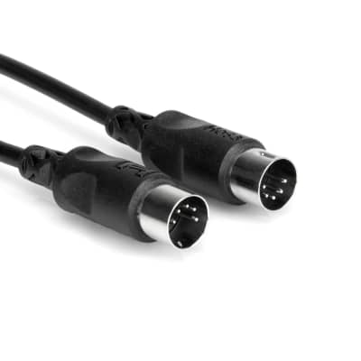Hosa MID-310BK MIDI Cable 10 Ft. Cable [Three Wave Music] image 1