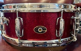 Slingerland No. 146 Hollywood Ace 5.5x14" 8-Lug Snare Drum with Rapid Strainer 1963 - 1976 - Red Sparkle image 1