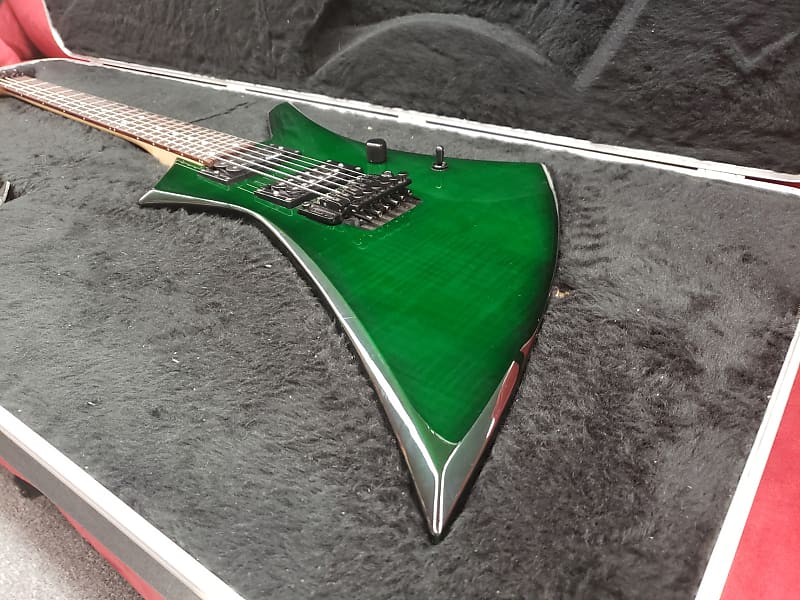 Jackson Kelly 1990's Trans Green Flame Top