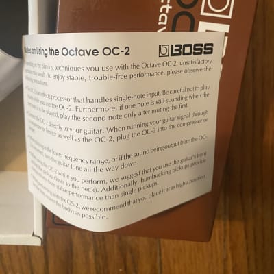 Boss OC-2 Octave (Silver Label)