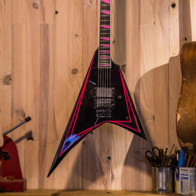 ESP Edwards E-AL-166 Pink Sawtooth, Alexi Laiho Signature Black