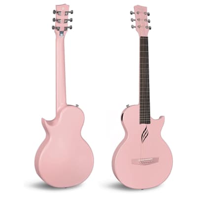 Enya NOVA GO Pink Acoustic Guitar "Pretty In Pink" image 2