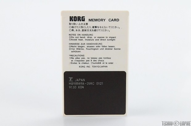 Korg MPC-011 & MSC-011 Brass Memory Card Set w/ Sleeve