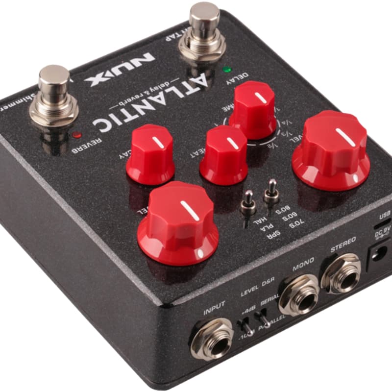 Photos - Effects Pedal Nux   Verdugo Series Atlantic Delay/Reverb Black / Red Black / Red new  2018