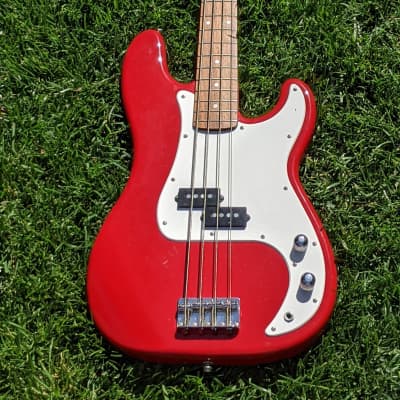 Squier P-Bass PJ Precision Jazz Neck! 1999 Torino Red Factory 1of1 One-Off image 17