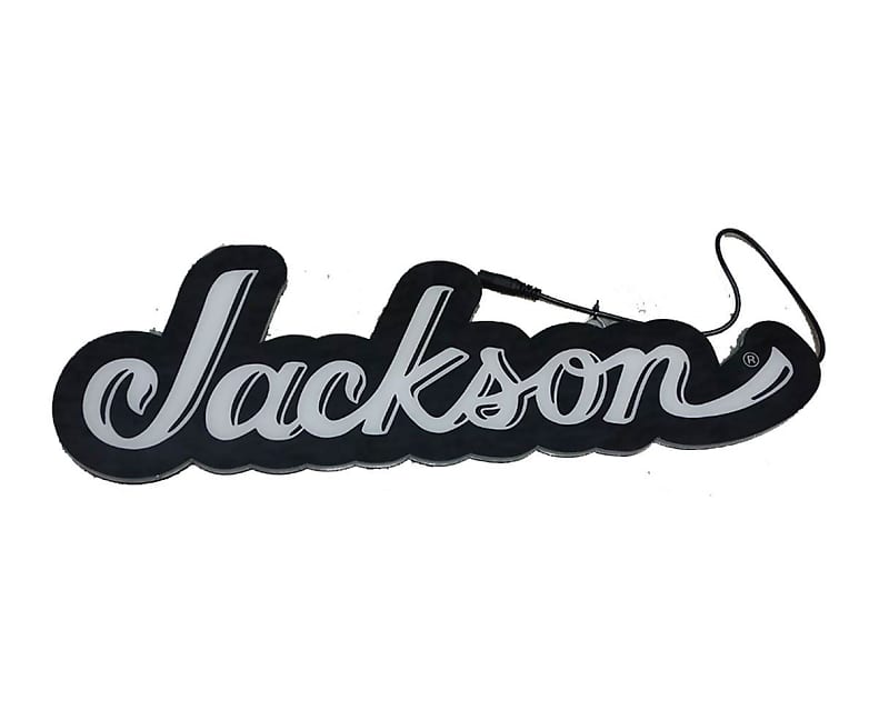Jackson Guitars Logo LED Light Up Display Store Sign with Power Supply 18x6x1 image 1
