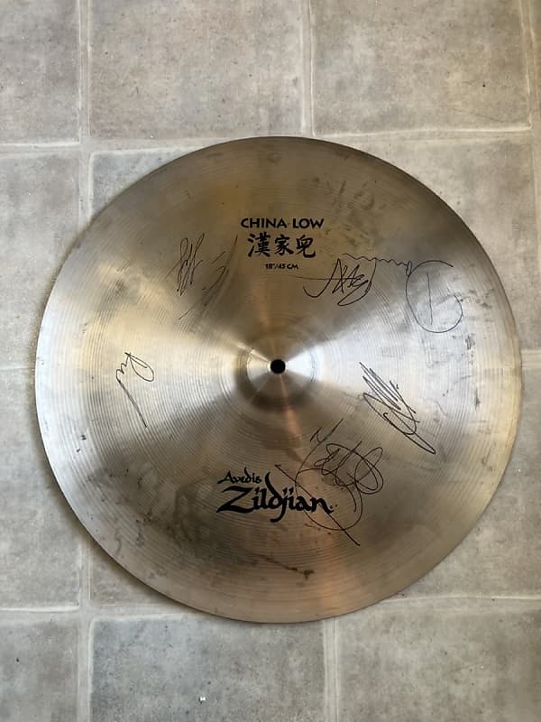 Zildjian 18" A Series China Low Cymbal (Autographed) image 1