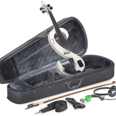 STAGG 4/4 Electric Violin Set With Violinburst Colour, Soft Case And Headphones image 3