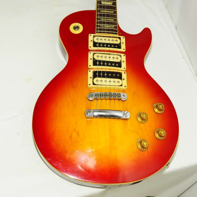 1970s Burny Single Cut Standard Model 3 Pickup Electric Guitar Ref No 3550 image 2