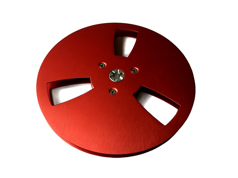 RoXdon Red 7 inch Aluminium Reel for 1/4 inch Reel to Reel Tape