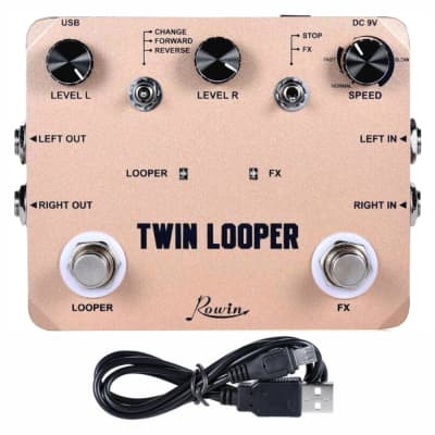 ROWIN LTL-02 Twin Looper and Recording Guitar Effect Pedal image 6