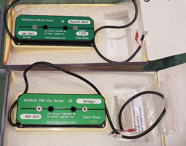 Kinman P 90 Hx Zero Hum Noiseless Set Best P90 s On The Market Reverb