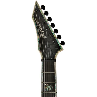 B.C. Rich Shredzilla Extreme 7 Exotic Trans Black Satin 7-String Electric Guitar with Fixed Hipshot Bridge image 2