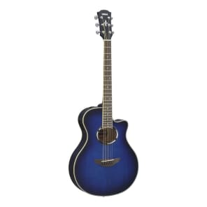 Yamaha APX500III Thinline Acoustic/Electric Cutaway Guitar Oriental Blue Burst