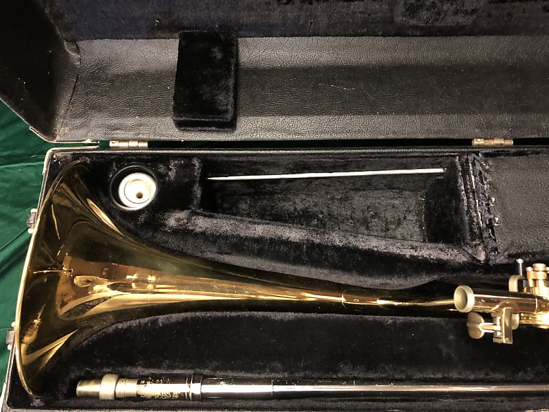 King 3B Concert Trombone with F Attachment 1970's yellow Reverb