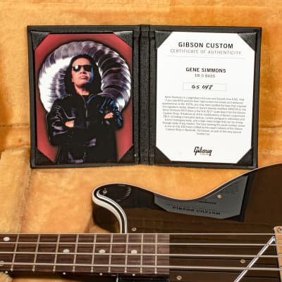 USED Gibson - Gene Simmons EB-0 - Bass Guitar - Ebony - w/ Gene Simmons EB-0 Bass Hardshell Case - xS048 image 14
