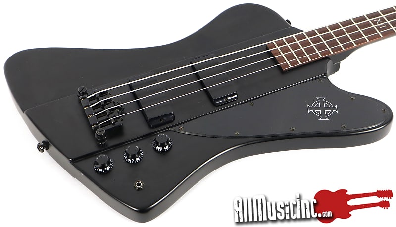 Epiphone Thunderbird IV Goth Pitch Black 4-String Electric
