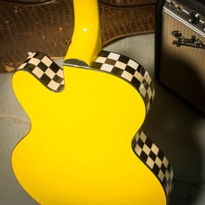 Rick Nielsen's Dean Psychobilly Cabbie 2000s Yellow with Black & White Sides image 6