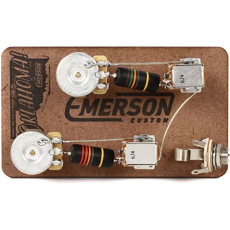Emerson Custom Prewired Kit Les Paul Push Pull Long Shaft 500K Pots image 1