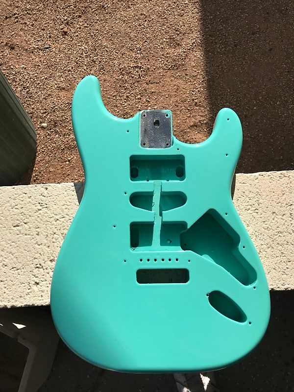 Seafoam green stratocaster deals body