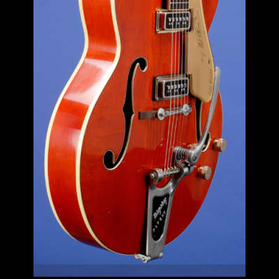 Gretsch 6120 Chet Atkins Hollow Body (third version) 1957 - Amber Red image 11