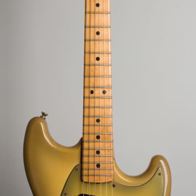 Fender  Mustang Solid Body Electric Guitar (1979), ser. #S 823784, original black tolex hard shell case. image 8