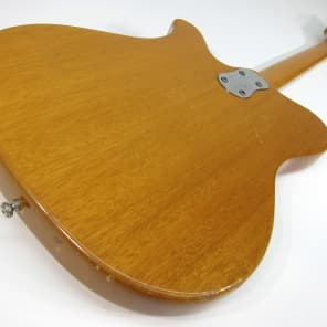 Vintage 1972-1973 Mosrite 350 Stereo Solid Body Electric Guitar Natural Mahogany Clean All Original! image 11