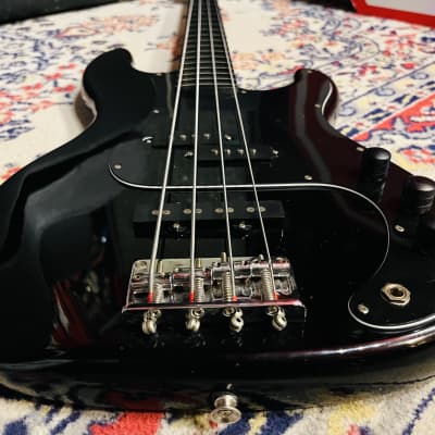 1986 Hohner PJ Bass FL Fretless - Black image 5
