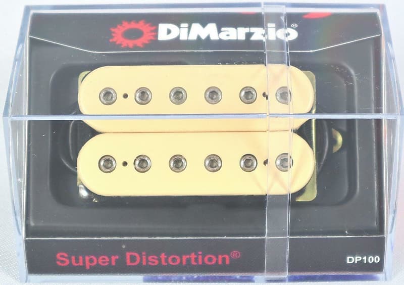 DiMarzio DP100-CR Super Distortion Cream Humbucker Electric Guitar Pickup image 1