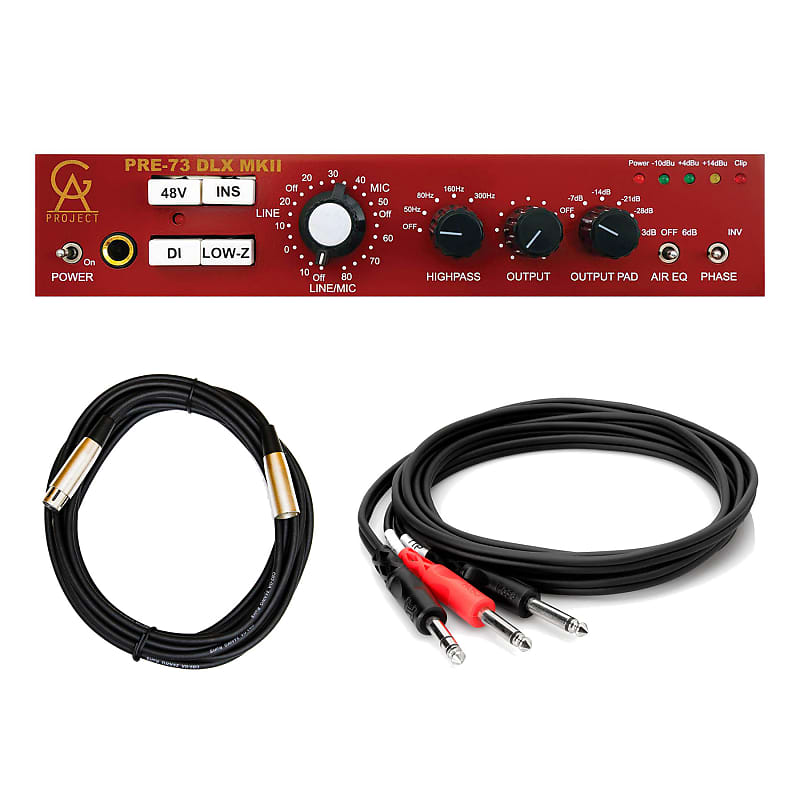 Golden Age Project Pre-73 DLX MKII Preamp Bundle with XLR & 1/4