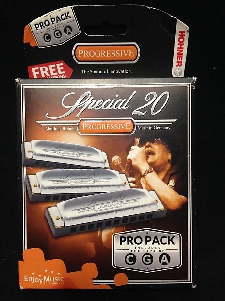 Hohner 3P560PBX Special 20 Harmonica 3 Piece Pro Pack Keys of G,C,A *