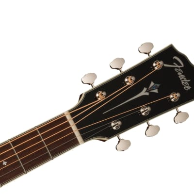 Fender Paramount PO220E Orchestra Acoustic-Electric Guitar (with Case), 3-Tone Sunburst image 8