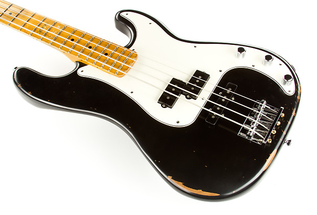 ESP E-II Vintage 4 PJ Electric Bass, Black | Reverb