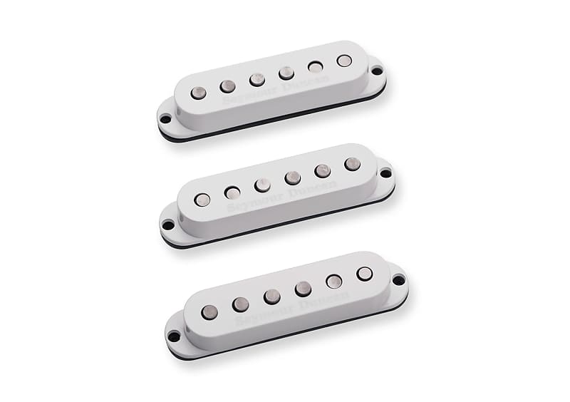Mint Seymour Duncan Custom Staggered Set for Strat (Custom SSL-5/SSL-1 Mix) - White image 1