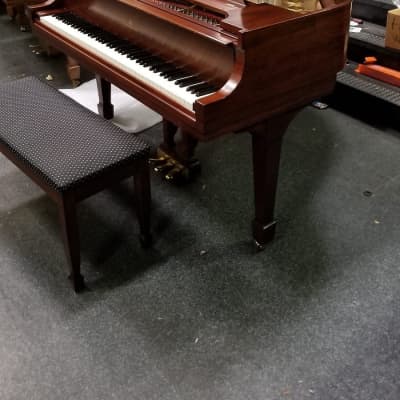 Steinway S 5'1" Mahogany Rebuilt Grand Piano image 2