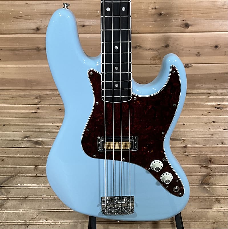 Fender Gold Foil Jazz Bass Sonic Blue Reverb