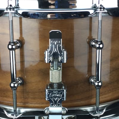 NEW Ludwig Classic Maple 6.5x14 Snare Drum - Black Walnut image 4
