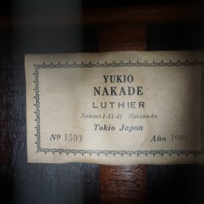 Yukio Nakade No.1500 1980 Hand Built Classical image 10