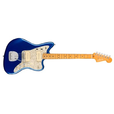 Fender American Ultra Jazzmaster Electric Guitar Maple Fingerboard Cobra Blue - 0118052795 image 1